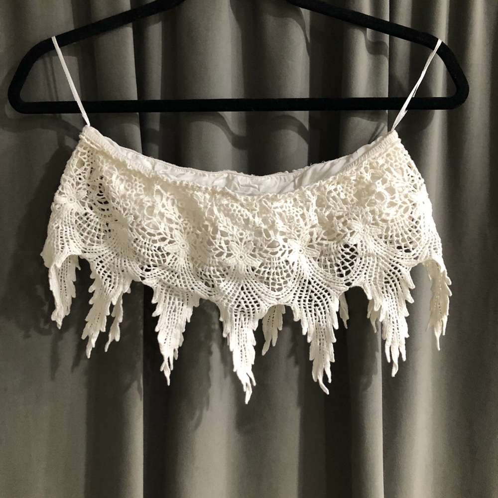 Lace Bandeau tube top